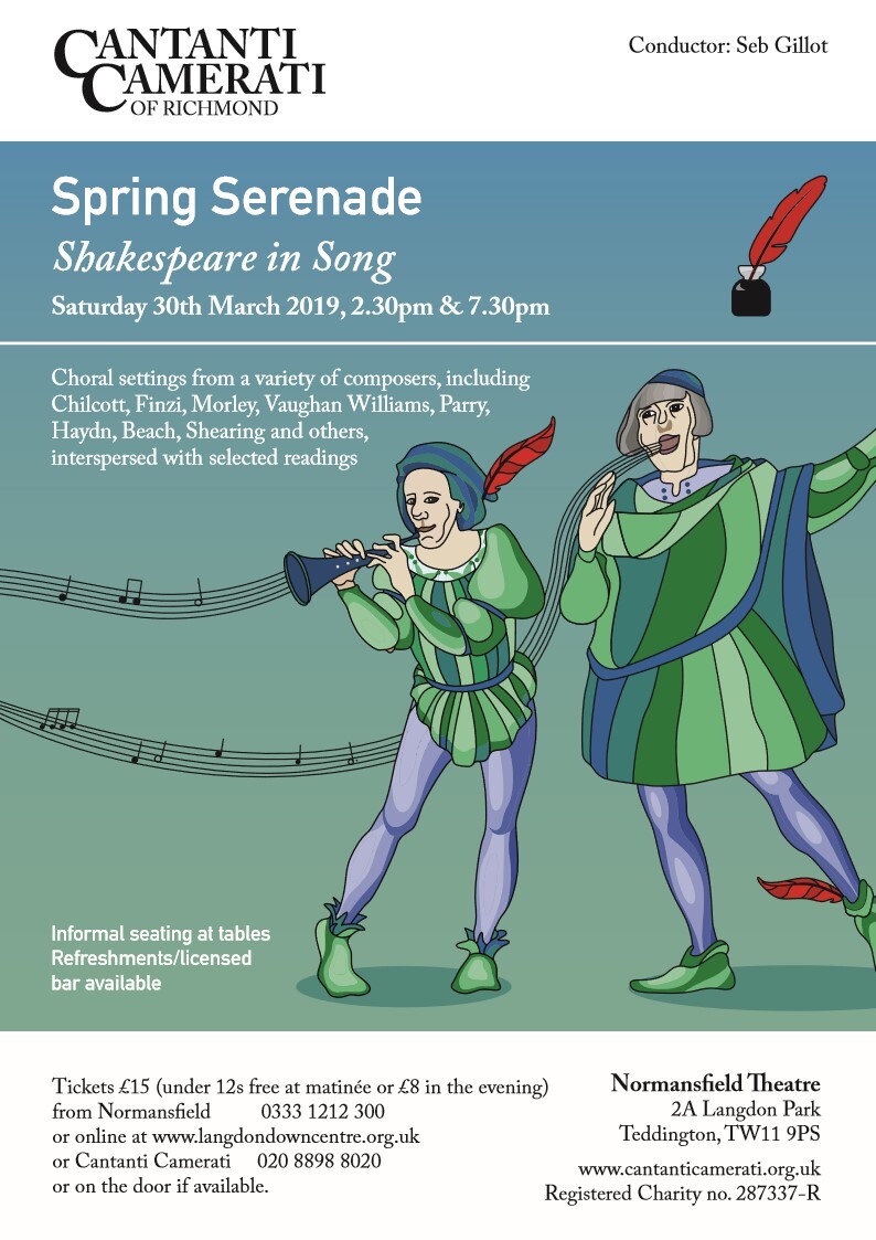 Flyer March 2019 Shakespeare in Song