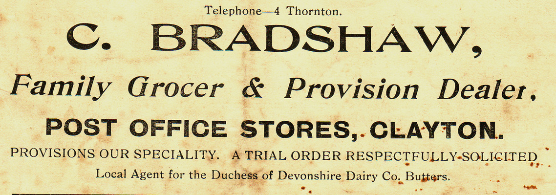 Advert Bradshaw