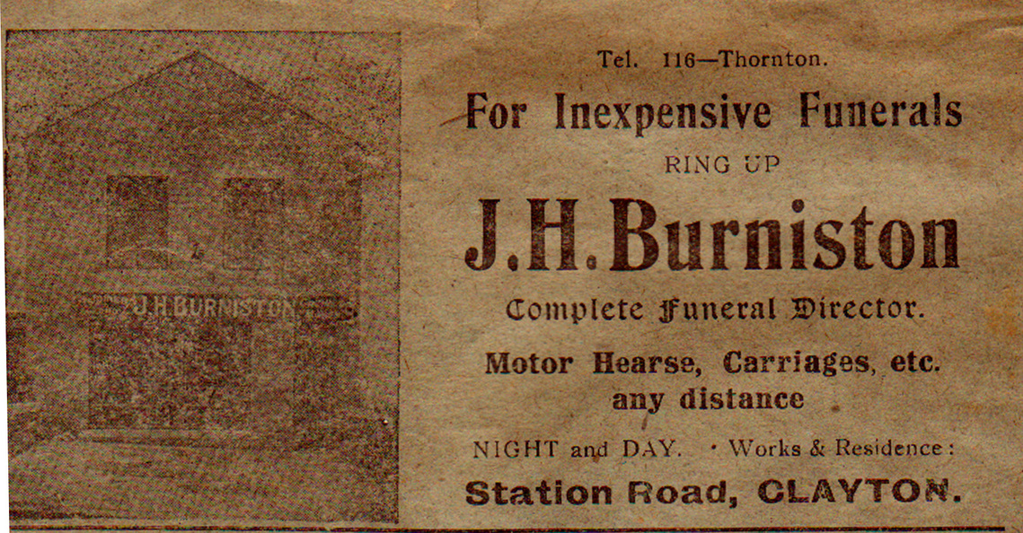 Advert Burniston