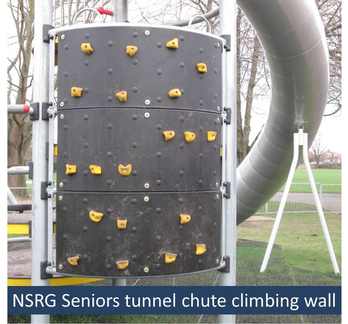 NSRG Seniors tunnel chute climbing wall