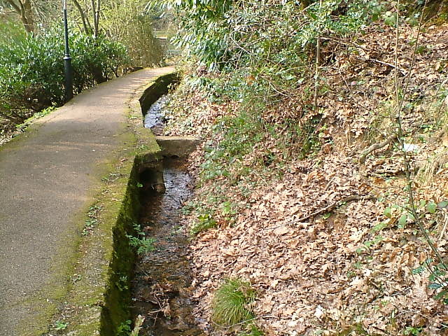 Leat known as The Glen Water in The Lower Glen