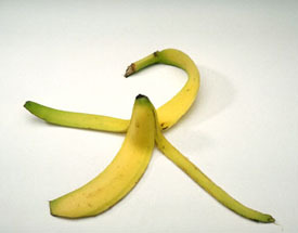 Banana skin