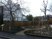 sherland road garden and noticeboard in march