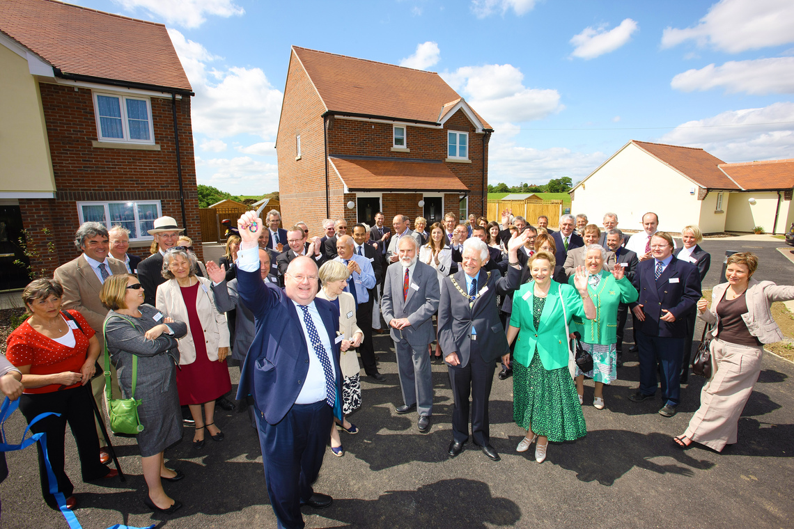 Rt Hon Eric Pickles MP offically opens 1 - 6 Bass Cottages