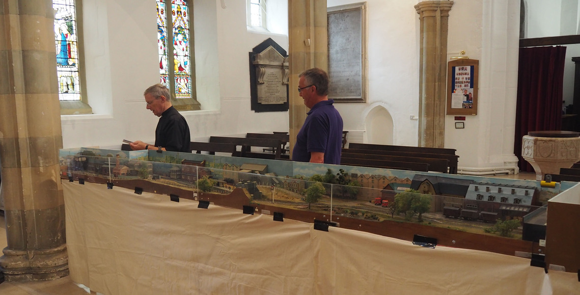 Quarry Halt layout set up ready to go for Heritage Day