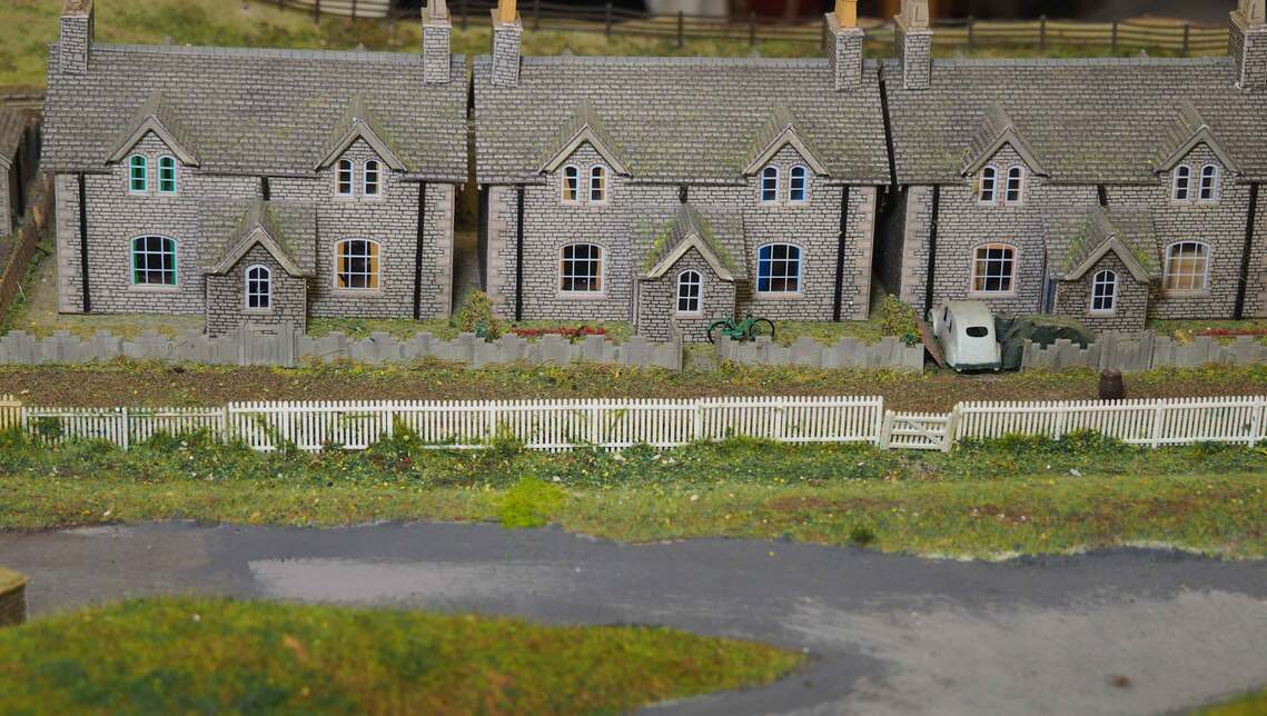 Row of cottages on Farington Road