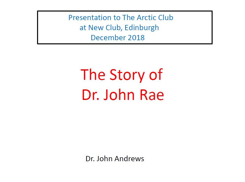 2018 John Rae title
