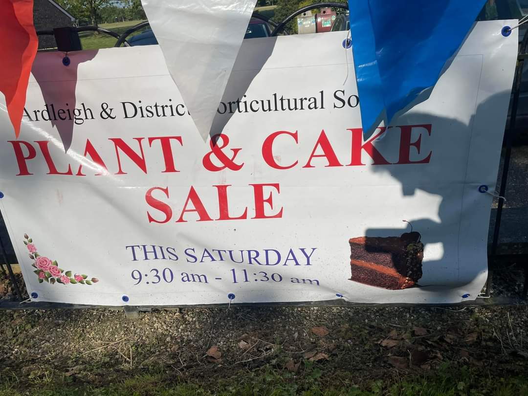 plant & cake sale banner 2023