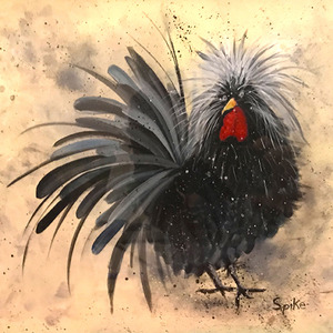 'Spike' by Hazel Peer – Acrylic on board