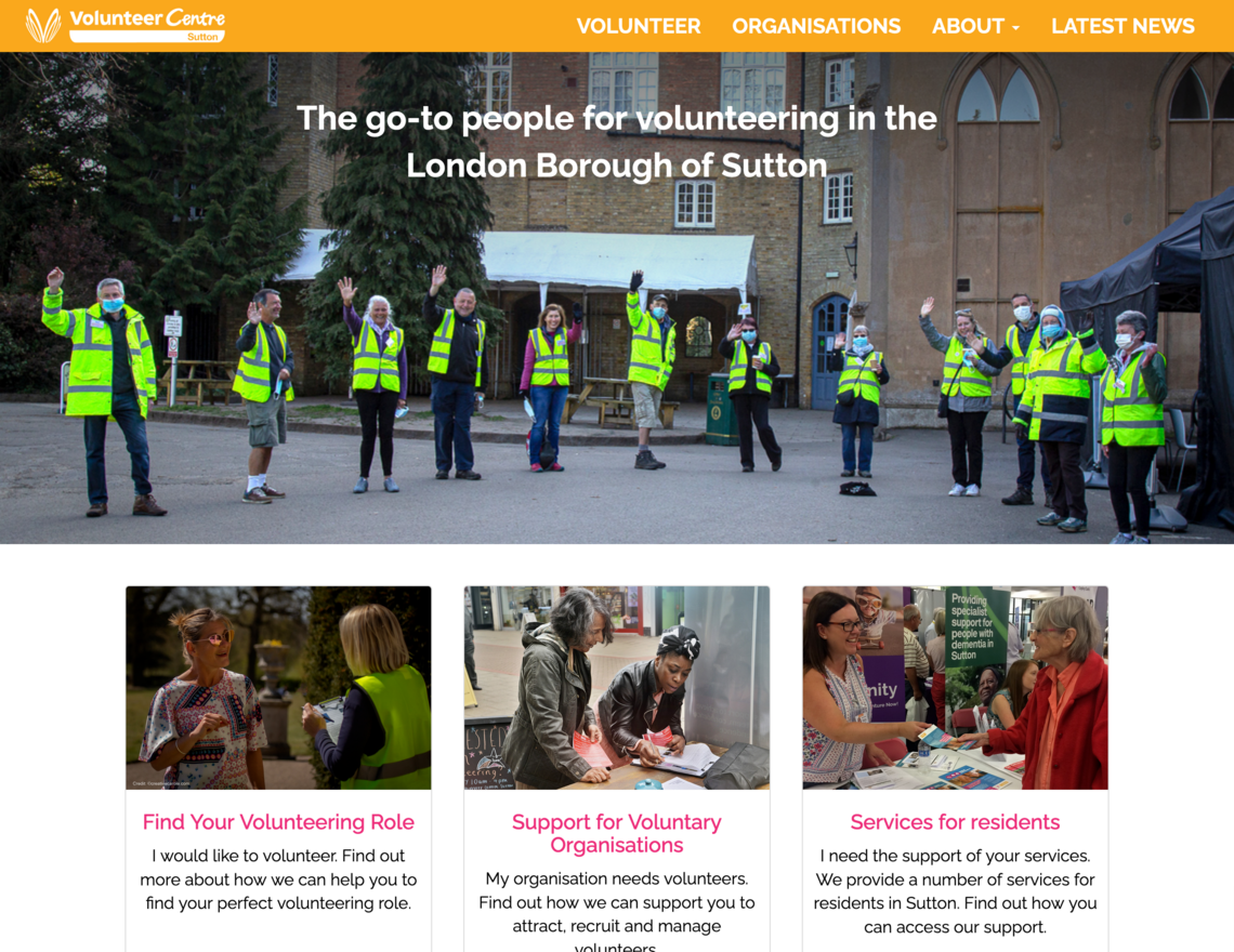 Volunteer Centre Sutton Homepage
