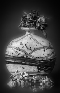 10. bw vase with reflection