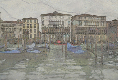 17 Gondolas Venice 