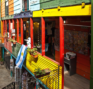 24 Back street shops, La boca, Beunos Aires