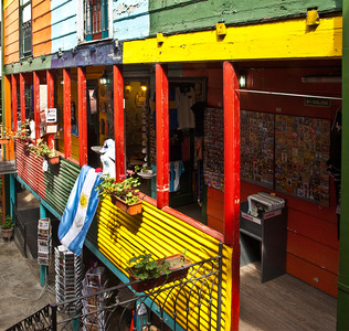 Back street shops, La boca, Beunos Aires