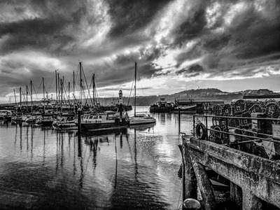 27 Rainy day at Scarborough Harbour