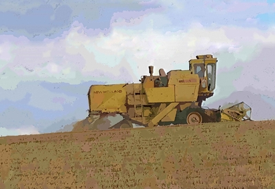 Harvester on the hill_14