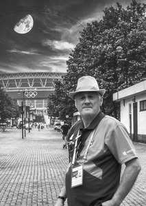 Supervising the night match