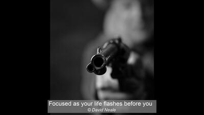 Focused as your life flashes before you