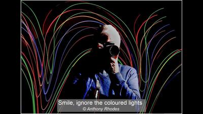 Smile, ignore the coloured lights