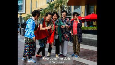Five guys five dolls. Barry Inman 18 points