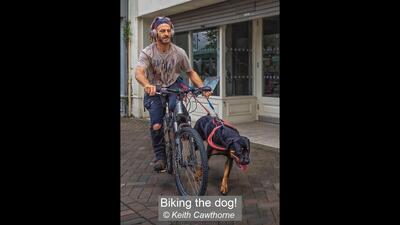 Biking the dog! Keith Cawthorne 18 points