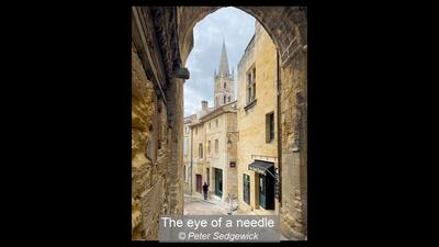 The eye of a needle