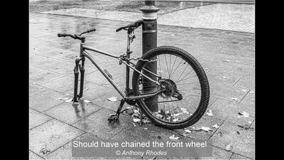 Should have chained the front wheel