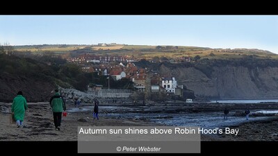 Autumn sunshines above Robin Hood's Bay