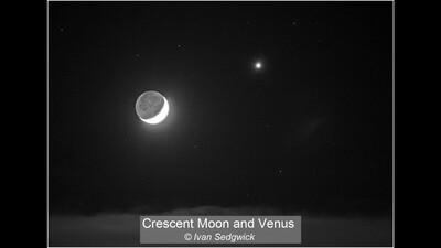 Crescent Moon and Venus