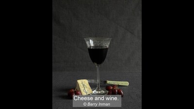 Cheese and wine.