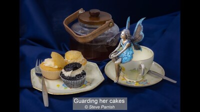 Guarding her cakes