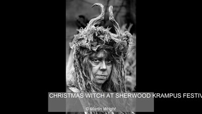 CHRISTMAS WITCH AT SHERWOOD KRAMPUS FESTIVAL