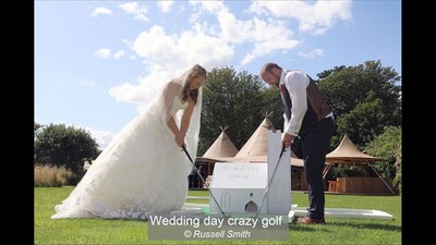 Wedding day crazy golf