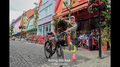 Acting the fool.