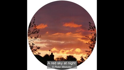 A red sky at night