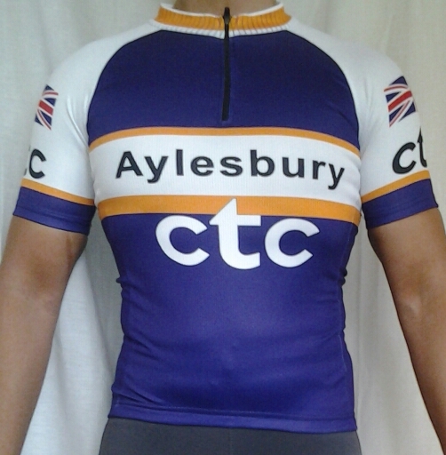 Front view of short sleeved Aylesbury CTC jersey