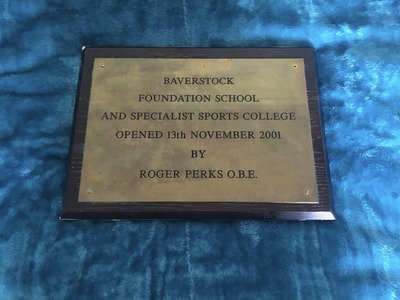 School plaque 2001 