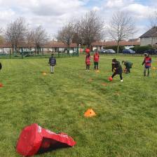Children Playing Games On Tantony Green
