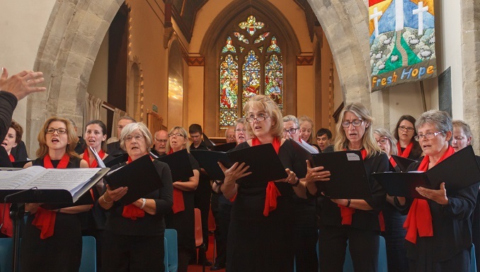 Choir at All Saints Church Milton Ernest 