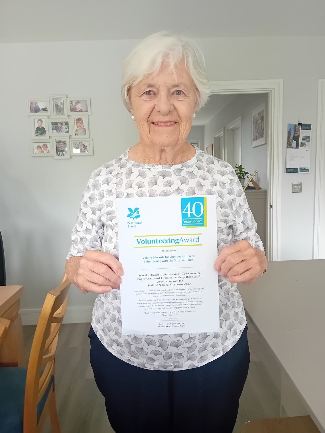 Valerie Edwards_40 years_certificate