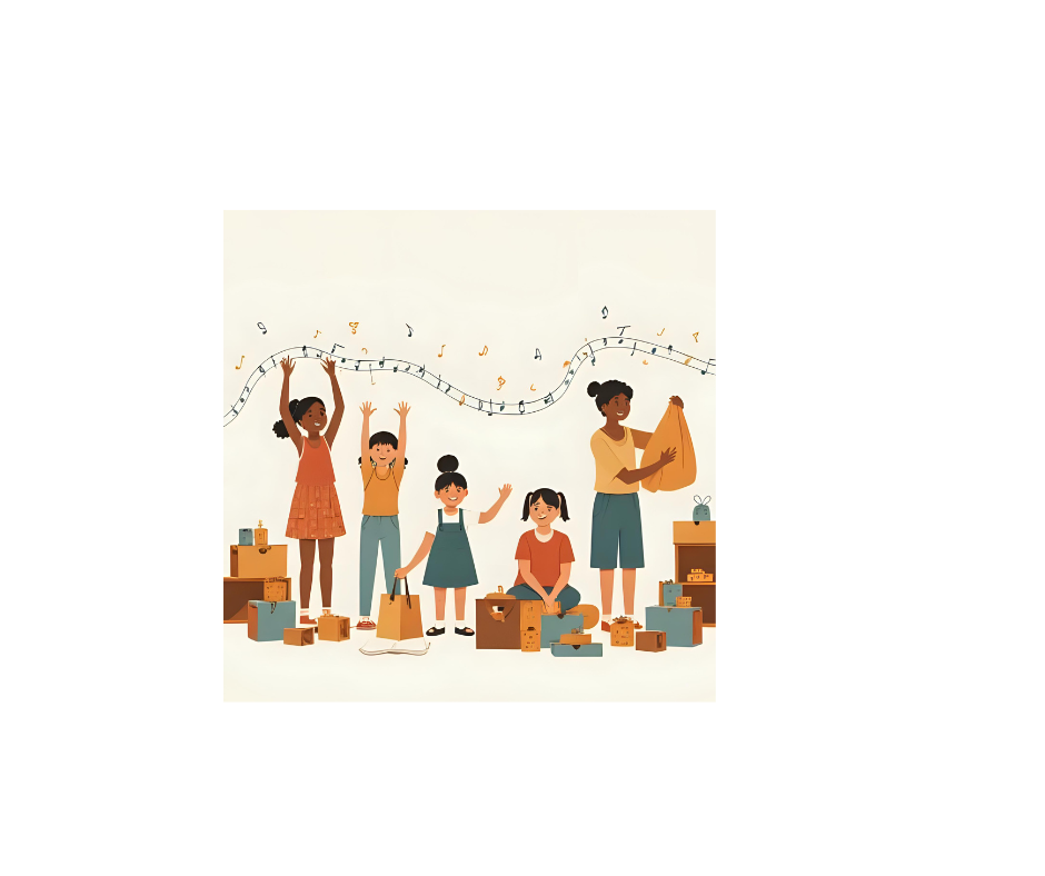 Transition through music