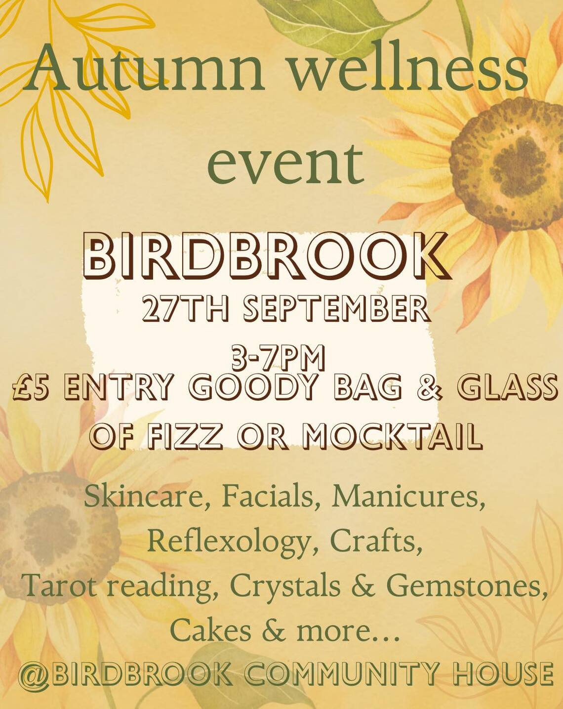 Event poster September 2025 