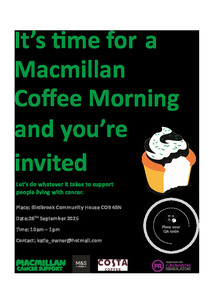 Macmillan Coffee Morning 2025 Poster 