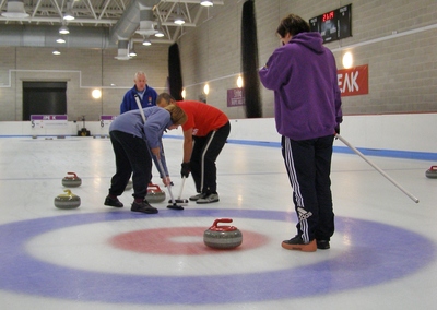 Mark and Anne sweeping shot