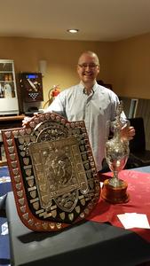 Mark with Dunn and Alex Reid Trophies