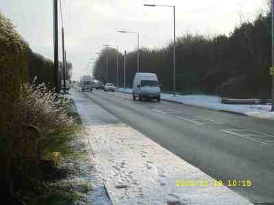 Coggeshall Road in the snow 2010