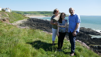 At Baggy Point, near Croyde.