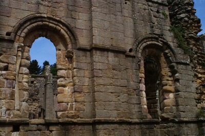 Wall Ruins  Fountains Abbey