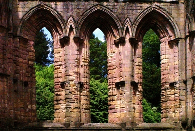 Wall Ruins  Fountains Abbey