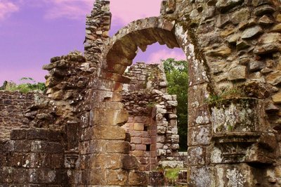 Wall Ruins  Fountains Abbey